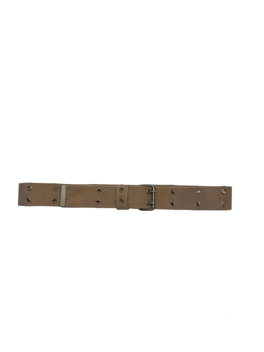 NWOT Tan Canvas Grommet Belt - Picture 2 of 8